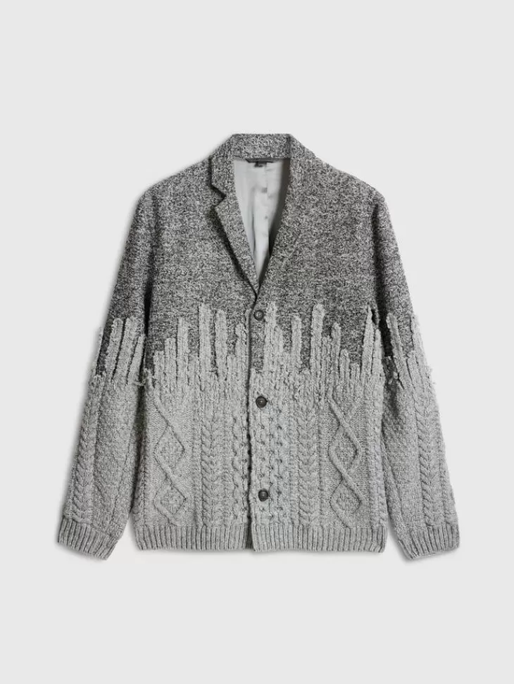 Coats And Jackets>John Varvatos ALESSIO BLAZER DKSTEELHTR