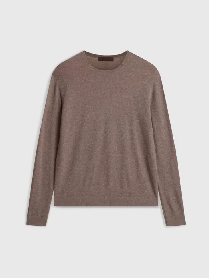 Tops>John Varvatos ALESSIO CREWNECK SWEATER CELEDON