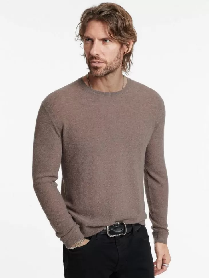 Tops>John Varvatos ALESSIO CREWNECK SWEATER CELEDON