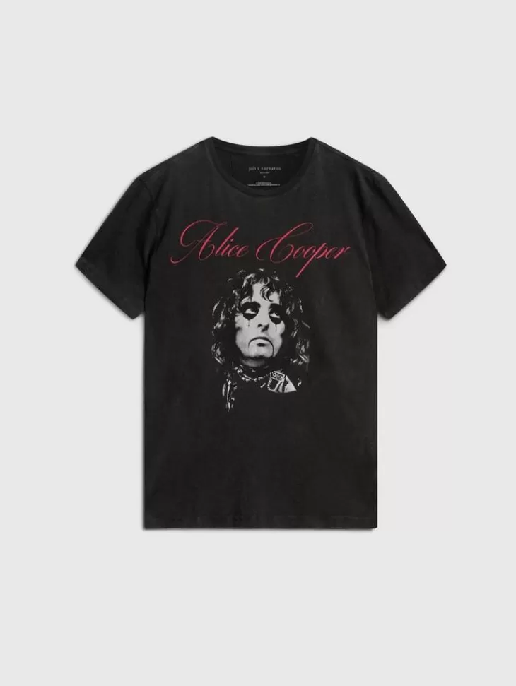 Graphic Tees>John Varvatos ALICE COOPER SCRIPT TEE BLACK