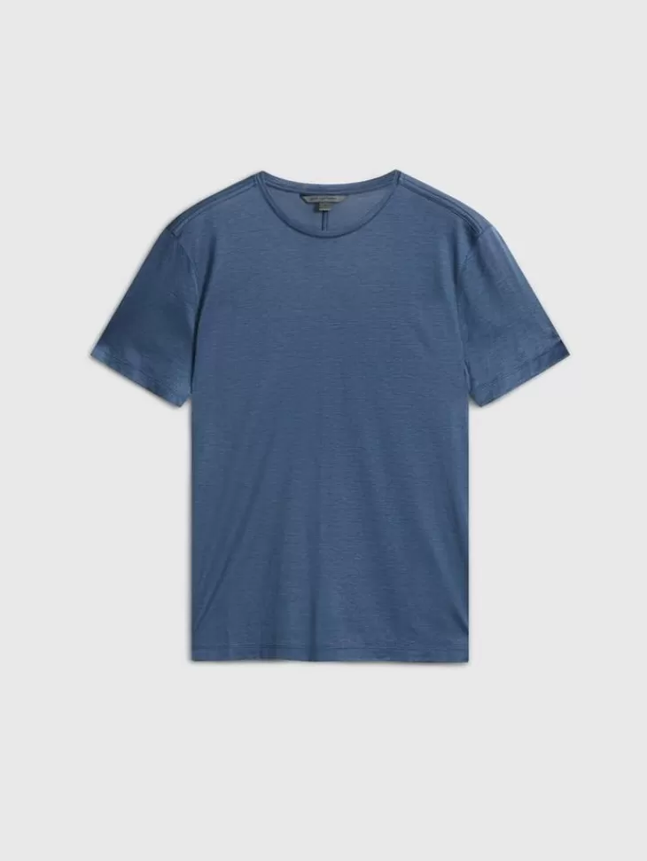 T-Shirts>John Varvatos AMATO CREW POWDERBLUE