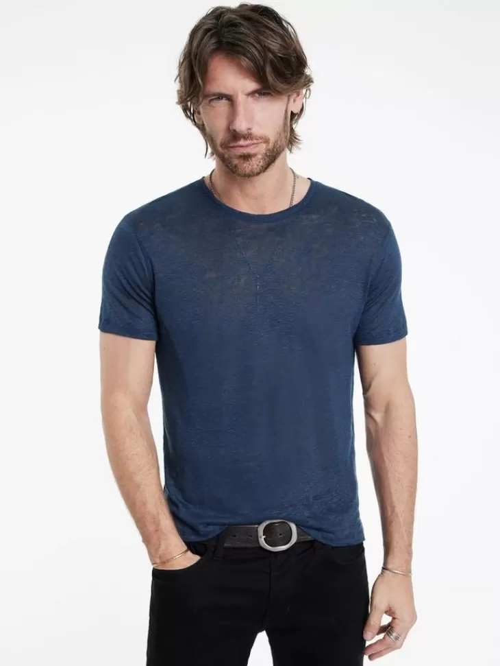 Tops>John Varvatos AVANCA CREW INDIGO