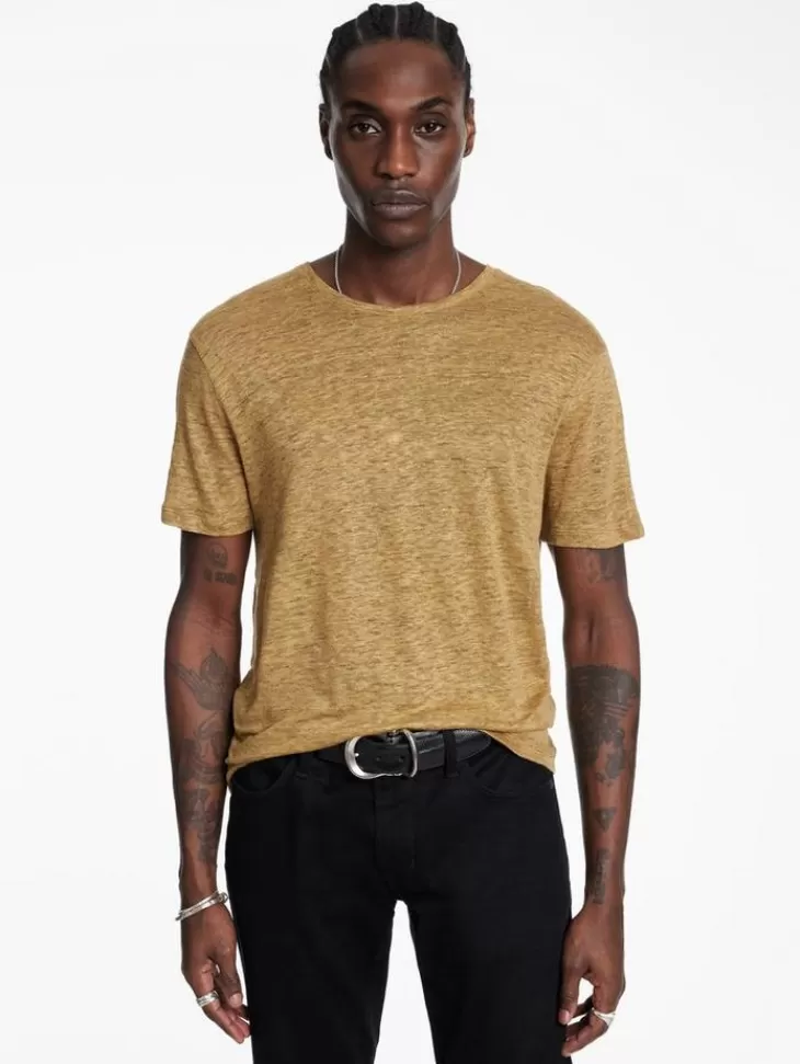 Tops>John Varvatos AVANCA CREW CLAY