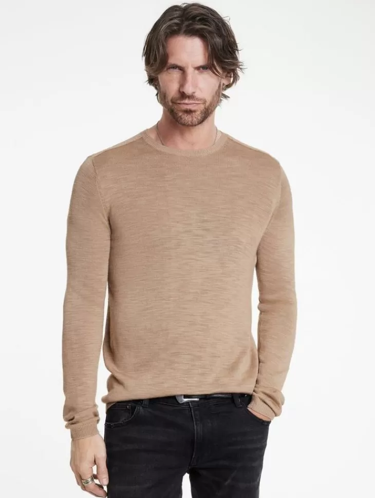 Sweaters>John Varvatos AVEIRO CREW ALMOND