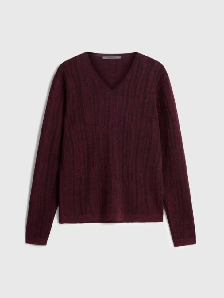 Tops>John Varvatos BANDERA V-NECK Merlot