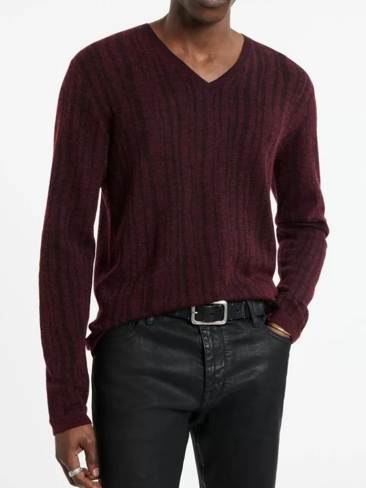 Tops>John Varvatos BANDERA V-NECK Merlot