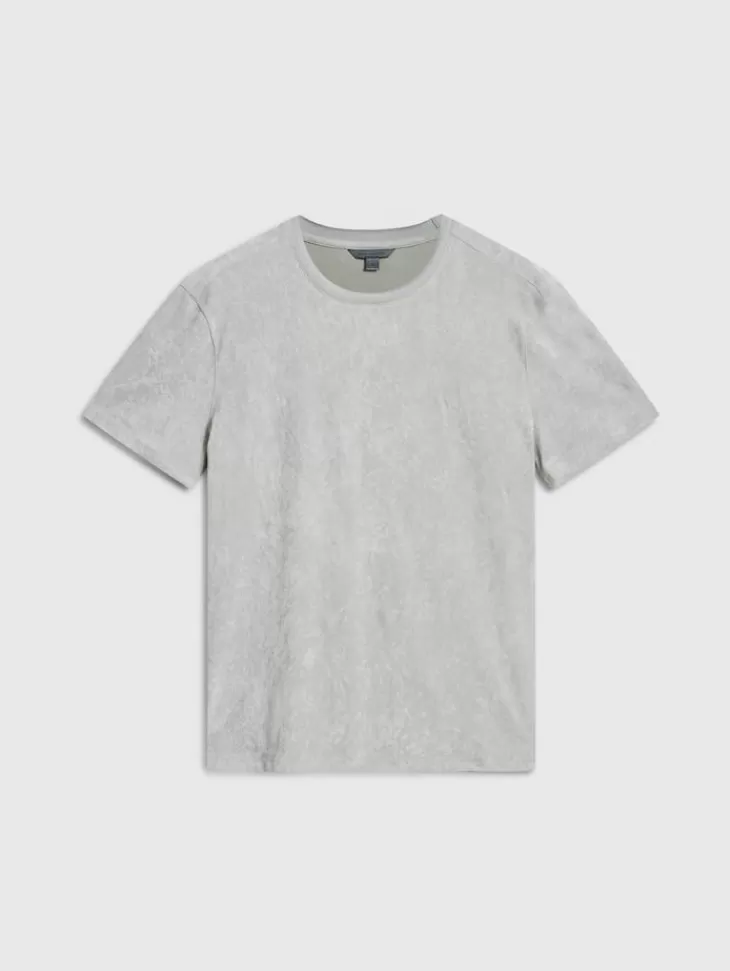 T-Shirts>John Varvatos BARCELOS CREW LIGHTGREY