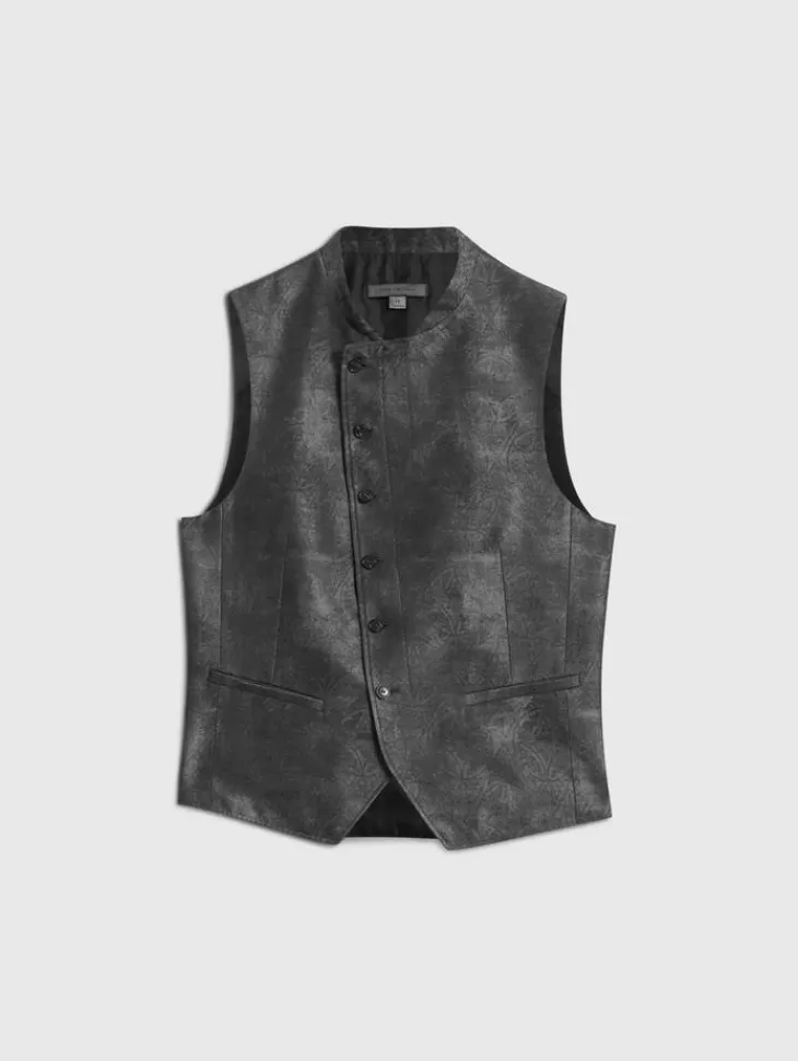 Suit Jackets>John Varvatos BEACON VEST ECLIPSEHEATHER