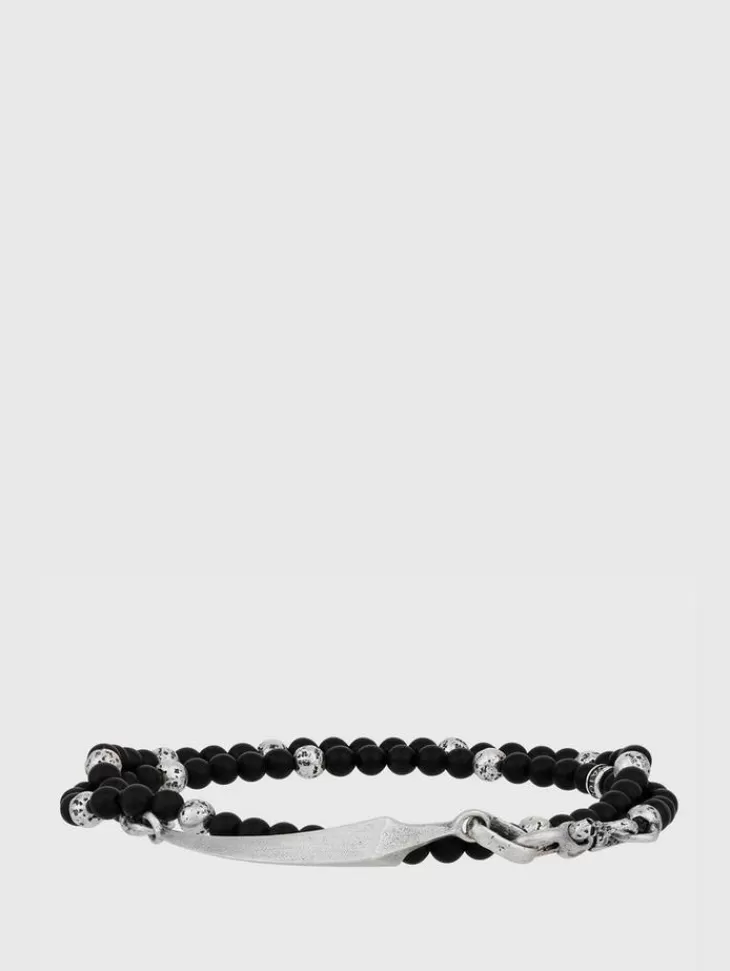 Jewelry>John Varvatos BEADED MULTI-STRAND BRACELET SILVER