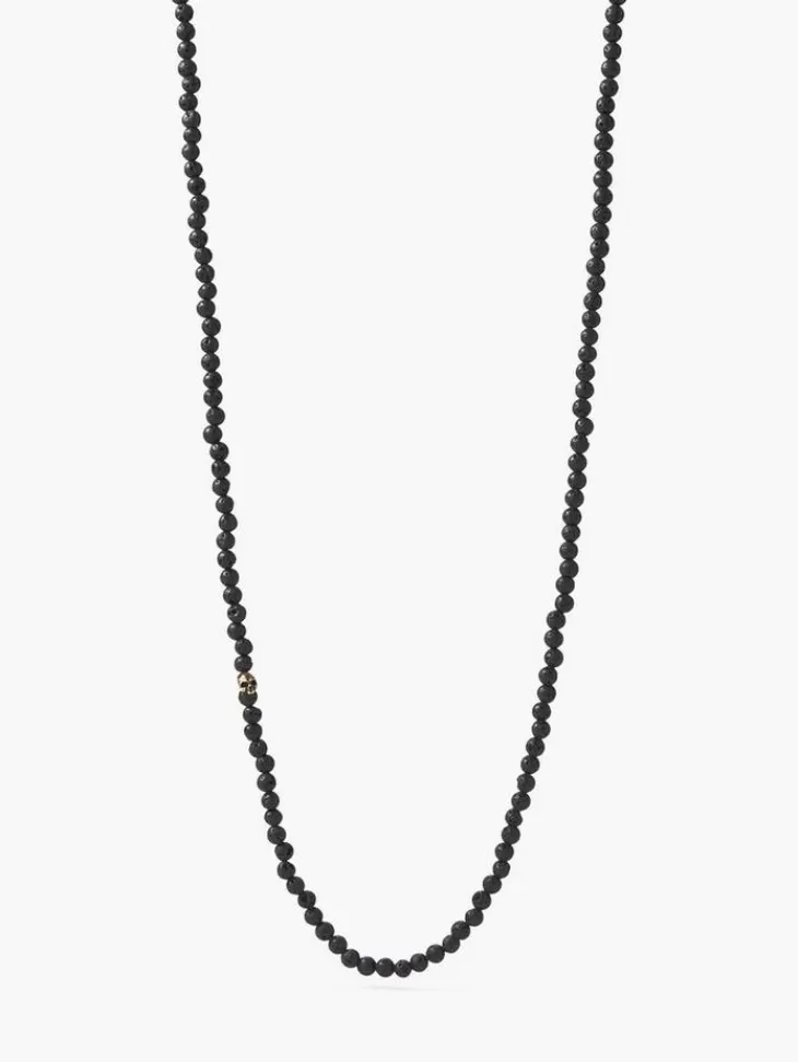 Jewelry>John Varvatos BEADED NECKLACE BRUMEBLK