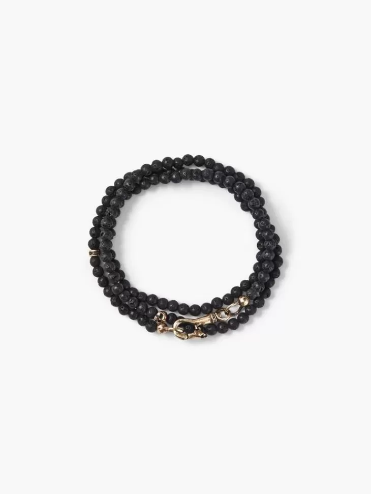 Jewelry>John Varvatos BEADED NECKLACE BRUMEBLK