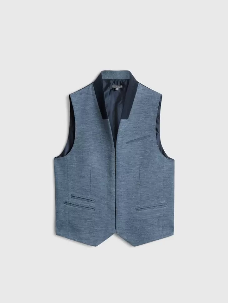 Suit Jackets>John Varvatos BELTON VEST POWDERBLUE