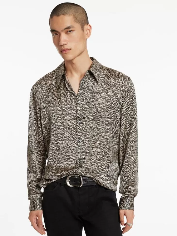 Tops>John Varvatos BETWOOD SHIRT CAMEL