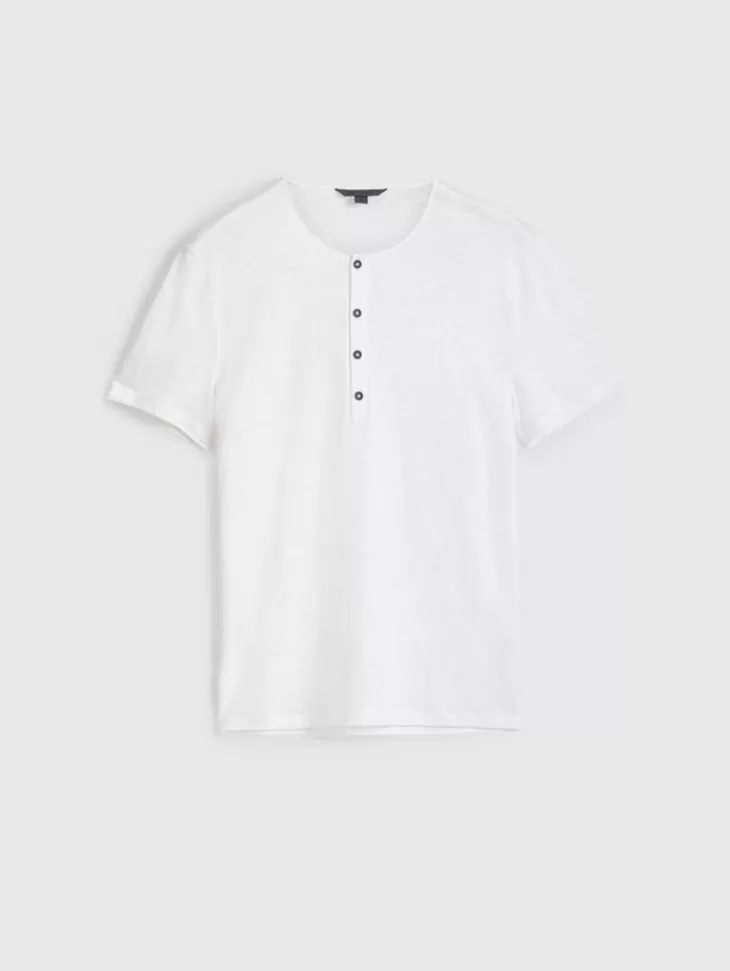 Henleys>John Varvatos BLEEKER HENLEY WHITE