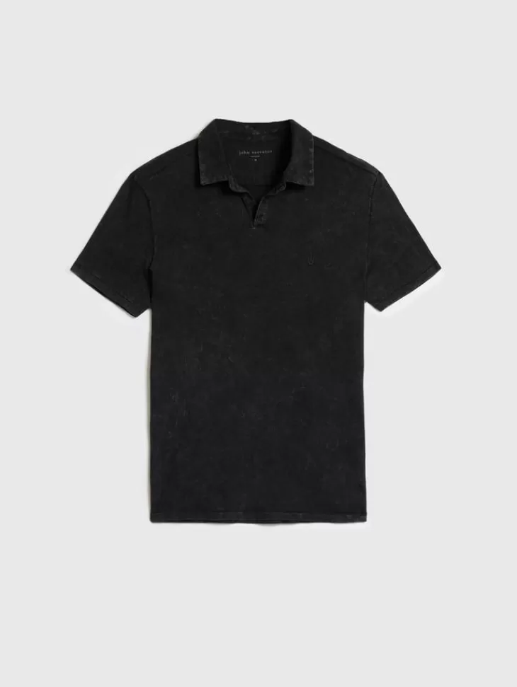 Tops>John Varvatos BODHI POLO BLACK