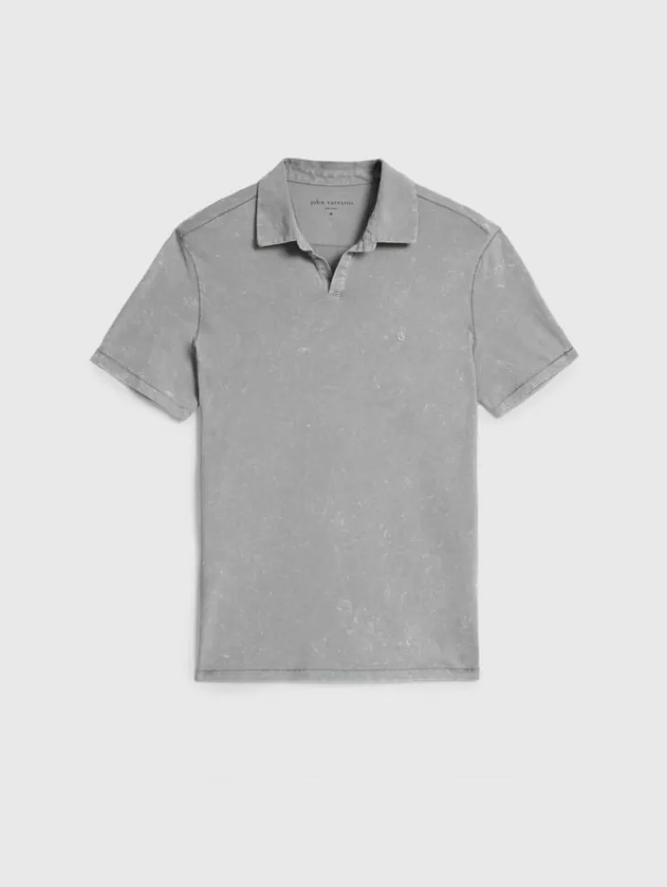 Tops>John Varvatos BODHI POLO MEDGREY