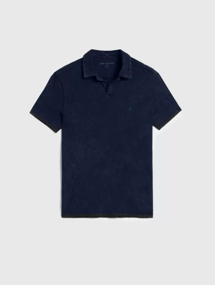 Tops>John Varvatos BODHI POLO NAVY