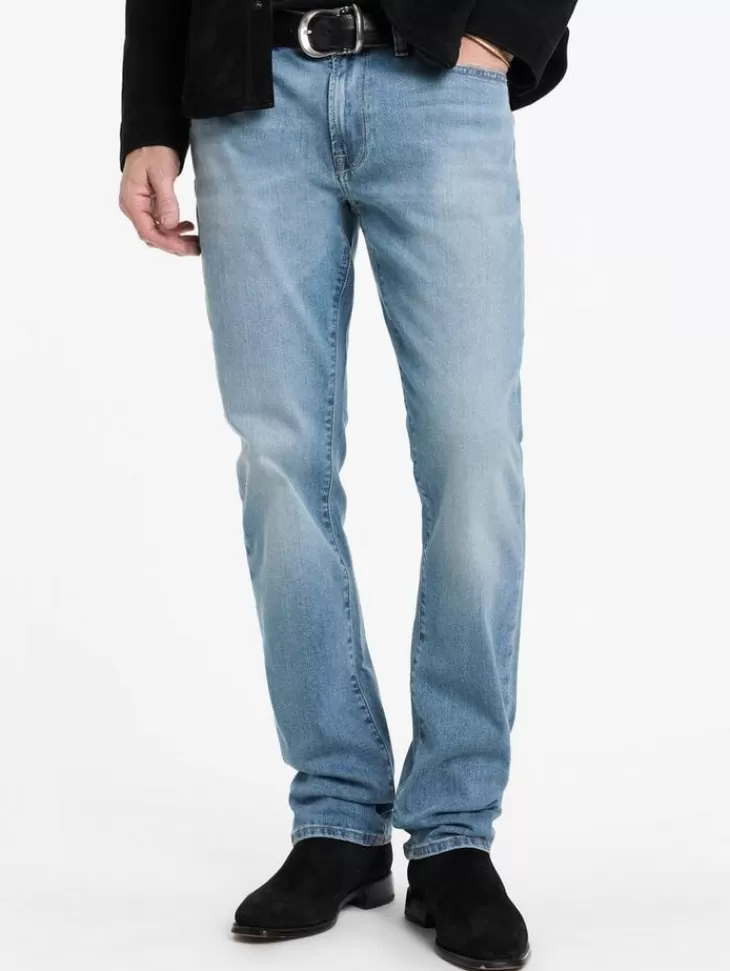 Jeans & Pants>John Varvatos BOWERY FADE OUT WASH JEAN OXFDBLUE