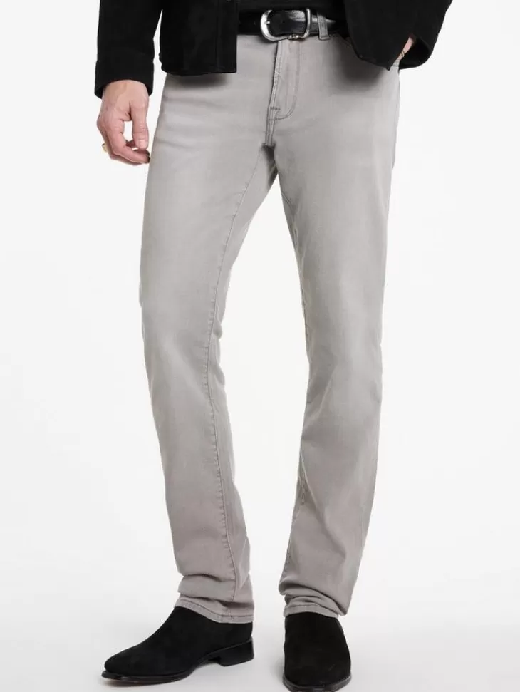 Jeans & Pants>John Varvatos BOWERY SPRING GREY WASH JEAN LIGHTGREY