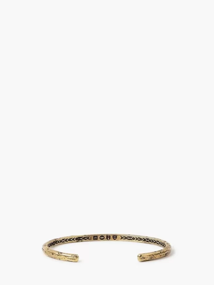 Jewelry>John Varvatos DISTRESSED CUFF BRASS