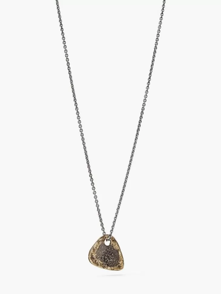 Jewelry>John Varvatos GUITAR PICK NECKLACE BRASS