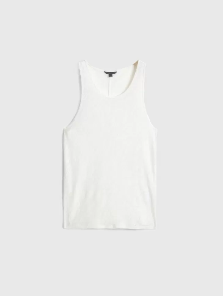 T-Shirts>John Varvatos BROOME TANK WHITE