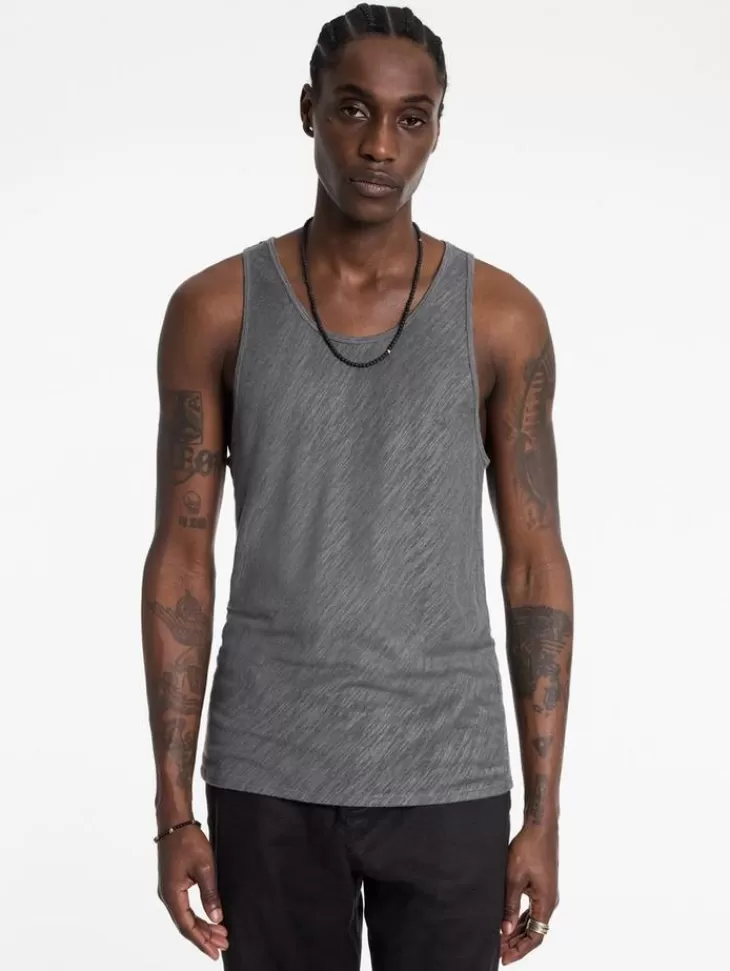 T-Shirts>John Varvatos BROOME TANK GREYSTONE