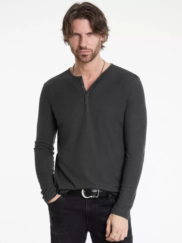 Henleys>John Varvatos CARVER HENLEY CARBON