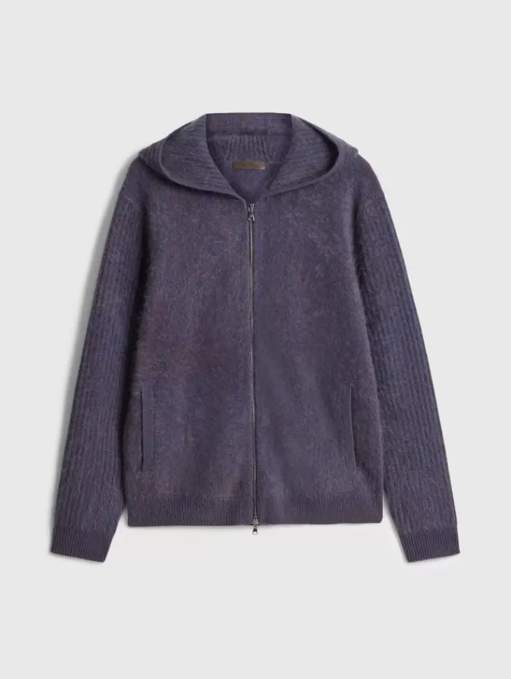 Leather & Outerwear | Tops>John Varvatos CATHERINE HOODIE AMETHYST