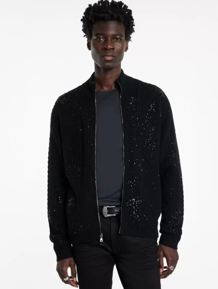 Coats And Jackets | Sweaters>John Varvatos CELESTE JACKET BLACK