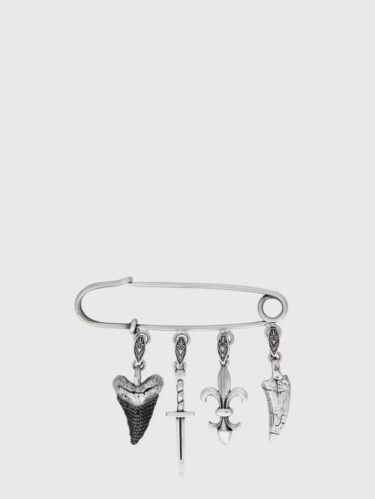 Jewelry>John Varvatos CHARM SAFETY PIN NOCOLOR