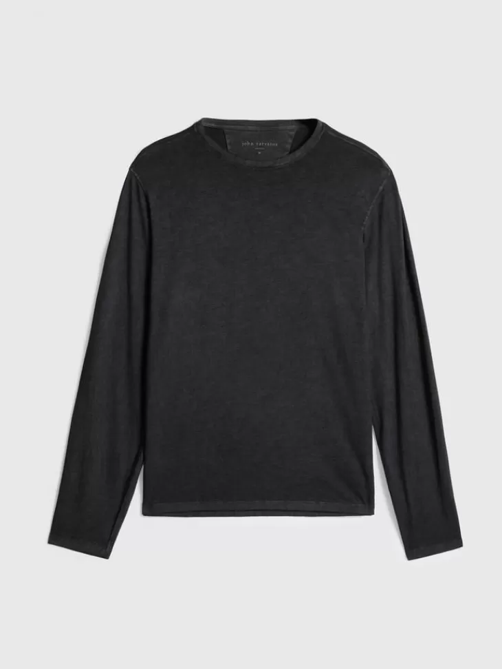 Tops>John Varvatos CHESTER CREW BLACK