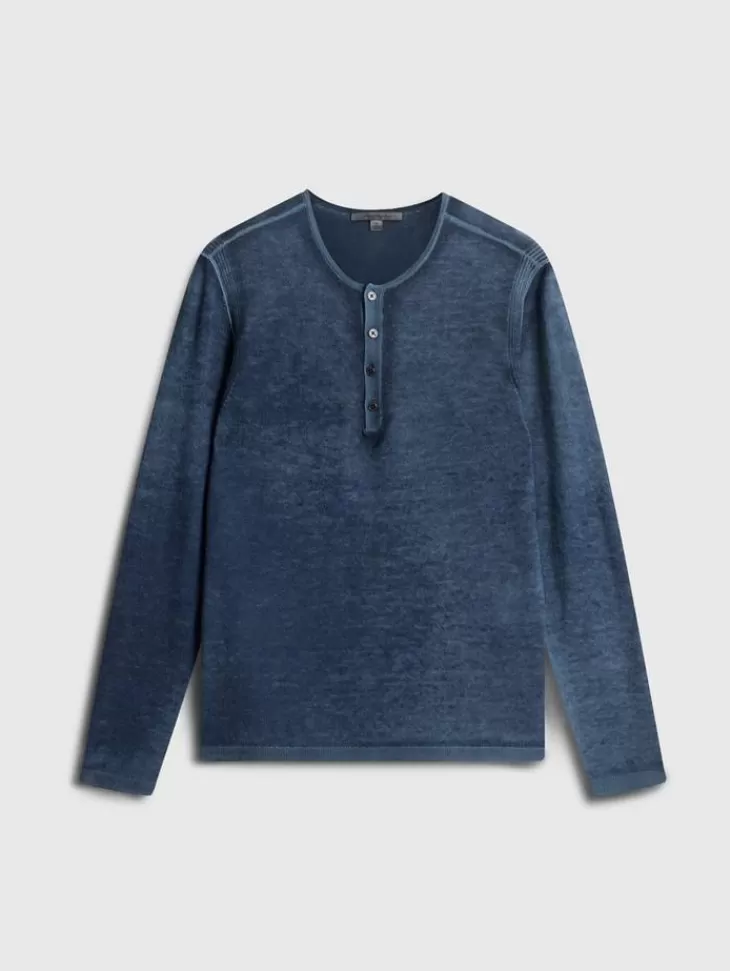 Henleys | Sweaters>John Varvatos CHRISTIE HENLEY NAVY