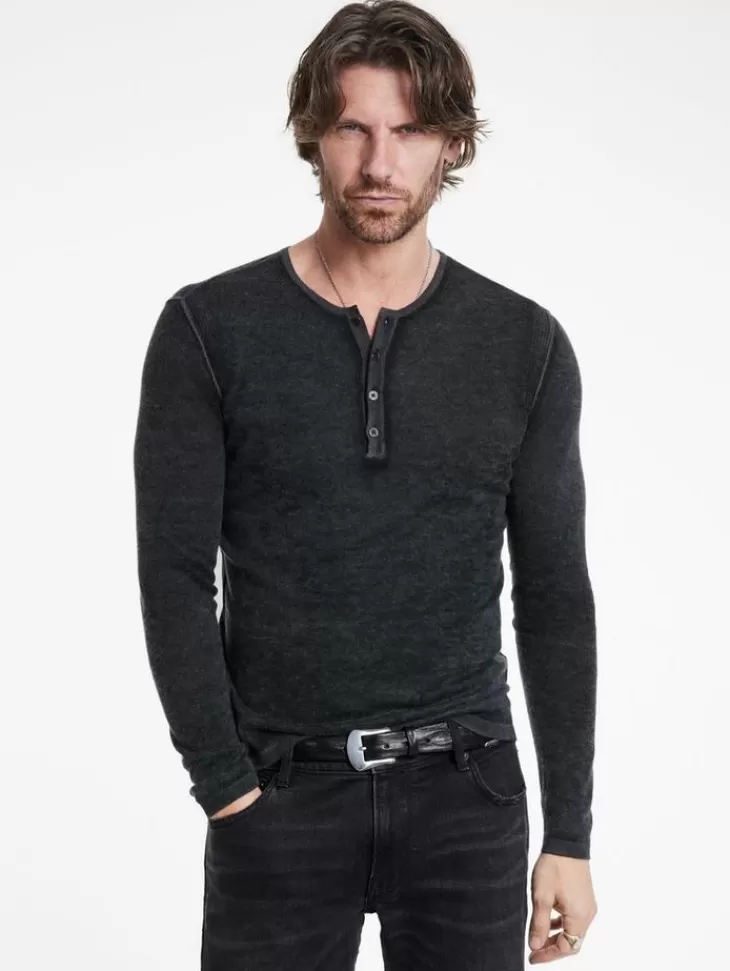 Henleys | Sweaters>John Varvatos CHRISTIE HENLEY FATIGUE