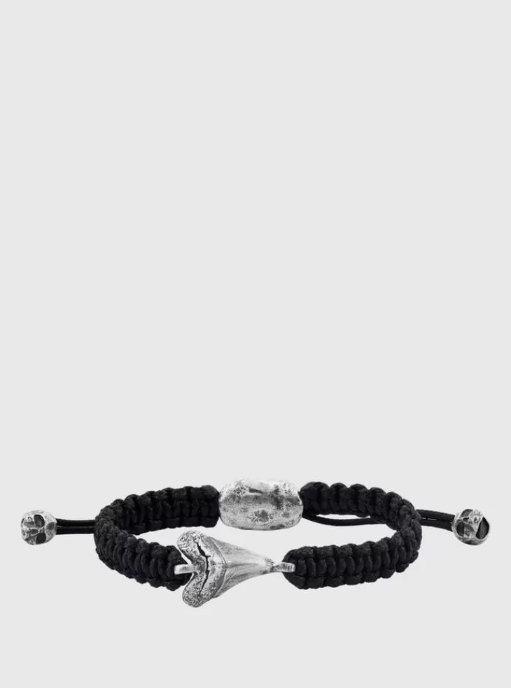 Jewelry>John Varvatos CORDED SHARK TOOTH BRACELET NOCOLOR