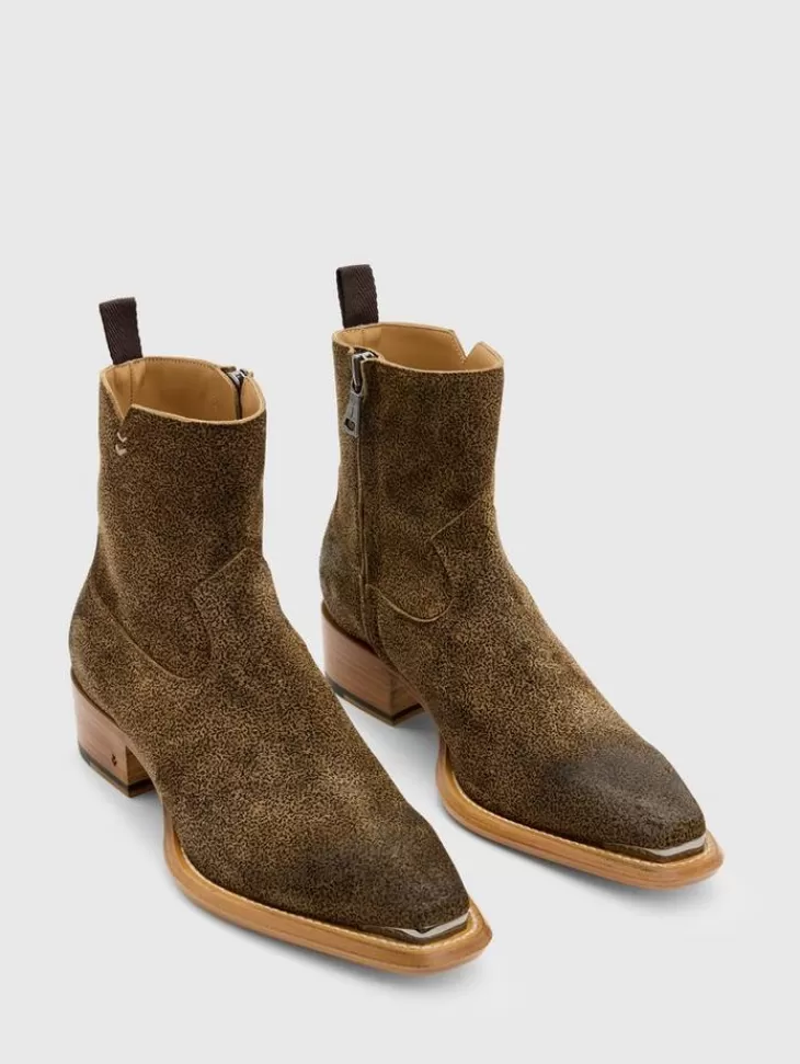 Boots | Leather Boots>John Varvatos CROSBY ZIP BOOT LTCARAMEL