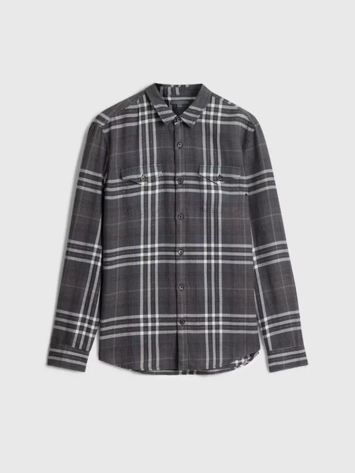 Tops>John Varvatos DALE SHIRT DKSTEELHTR