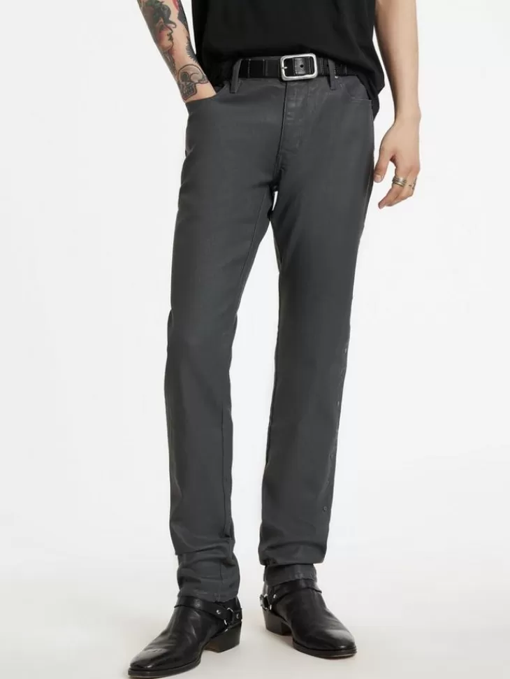 Jeans & Pants>John Varvatos DANTE STUDDED JEANS DKSTEELHTR