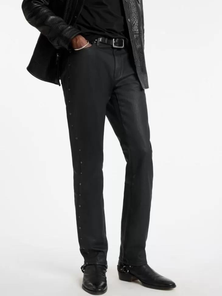 Jeans & Pants>John Varvatos DANTE STUDDED JEANS BLACK