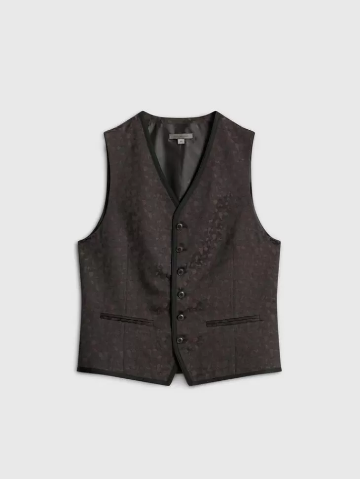 Suit Jackets>John Varvatos DAVIE VEST CHARCOALGREY