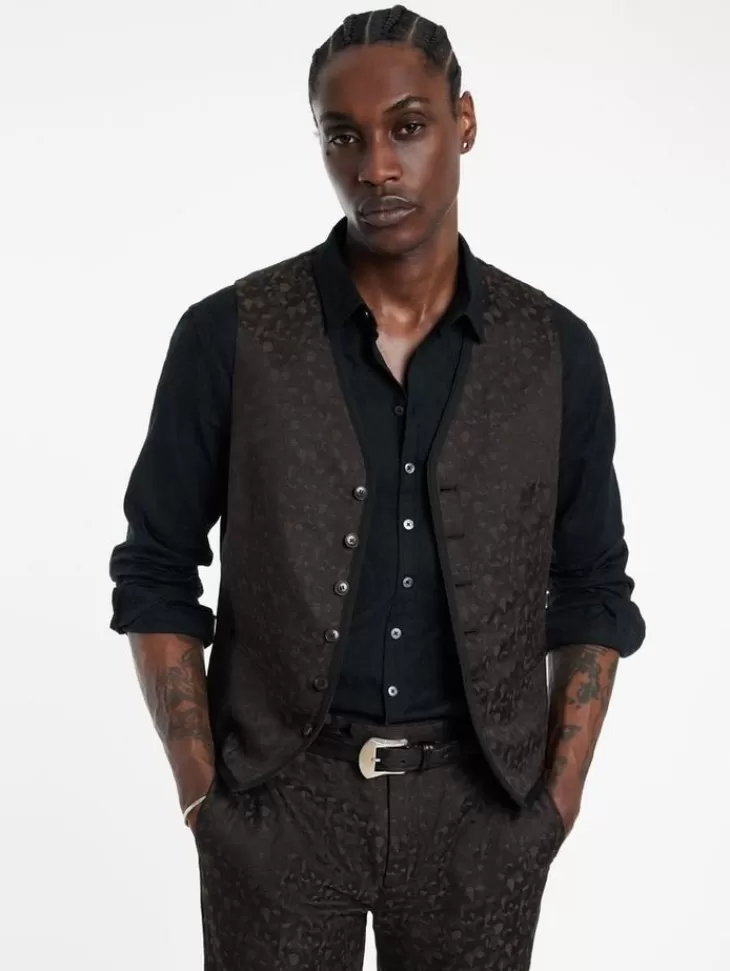 Suit Jackets>John Varvatos DAVIE VEST CHARCOALGREY