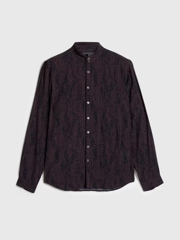 Shirts>John Varvatos DORA SHIRT DARKPLUM