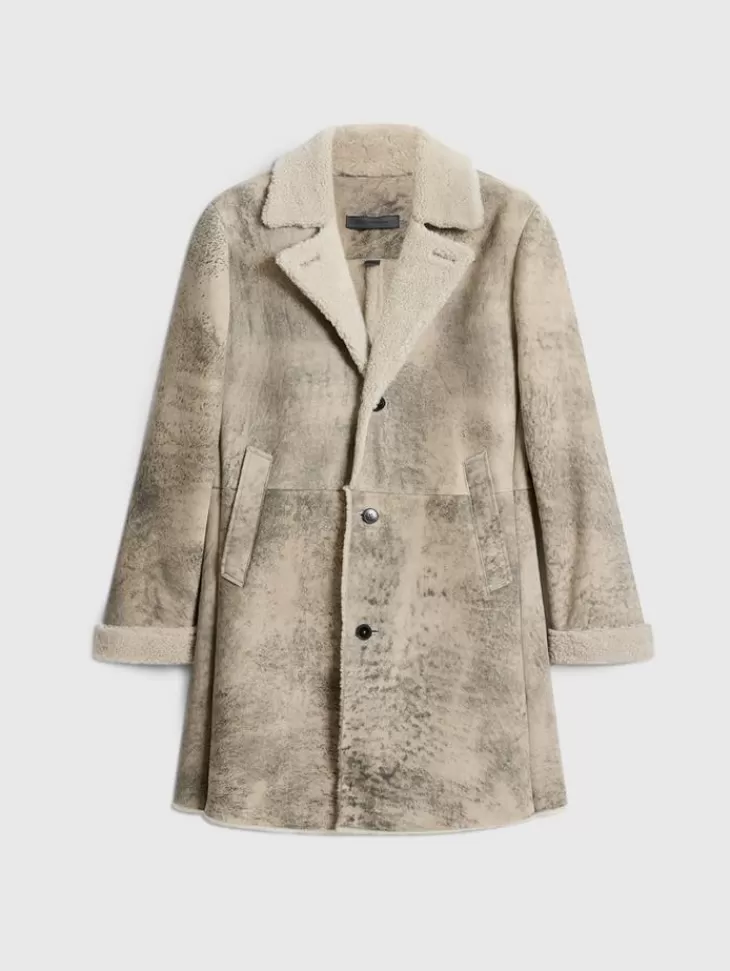 Coats And Jackets | Leather Jackets>John Varvatos DUNCAN COAT CORK