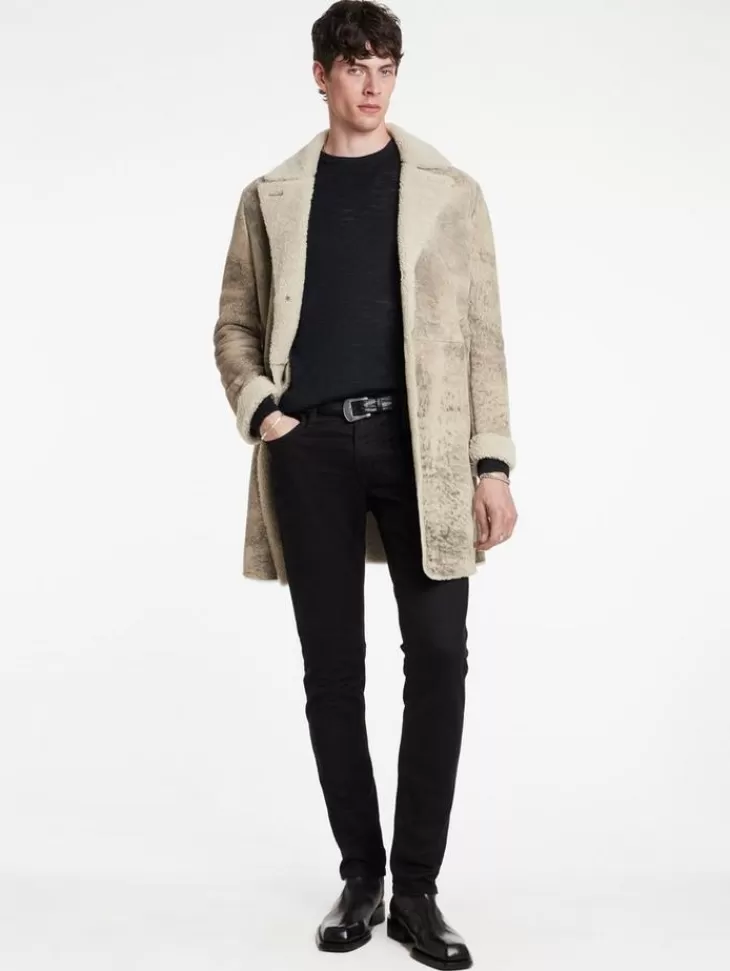 Coats And Jackets | Leather Jackets>John Varvatos DUNCAN COAT CORK