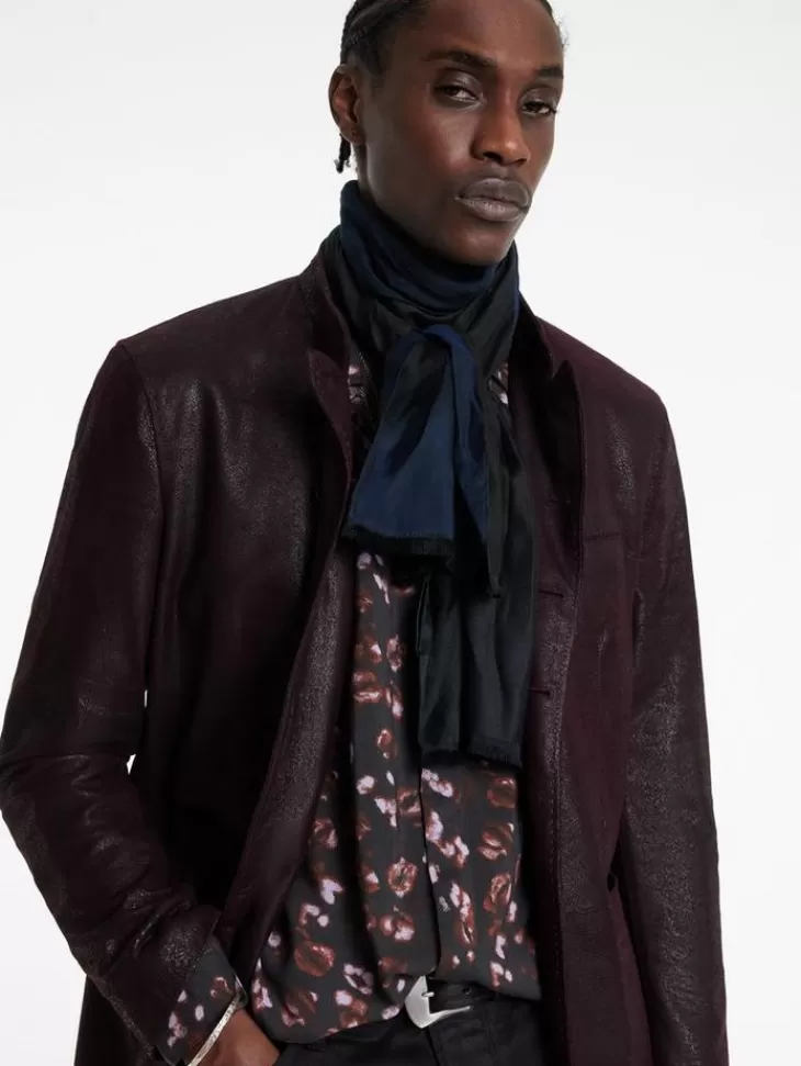 Scarves & Ties>John Varvatos ELLA SCARF CHOCOLATE