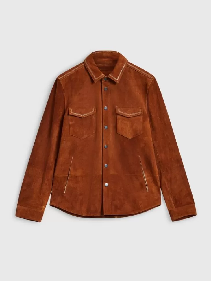 Tops | Leather & Outerwear>John Varvatos EMMONS JACKET ESPRESSO