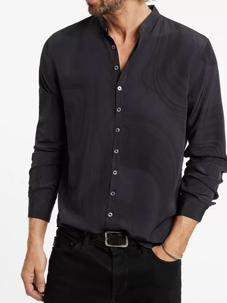 Tops>John Varvatos ESTILL SHIRT BLACKTINT