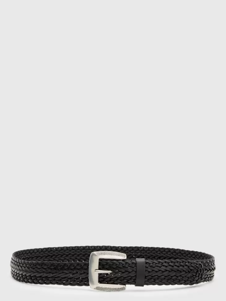 Belts | Leather Belts>John Varvatos FENNIMORE BELT BLACK