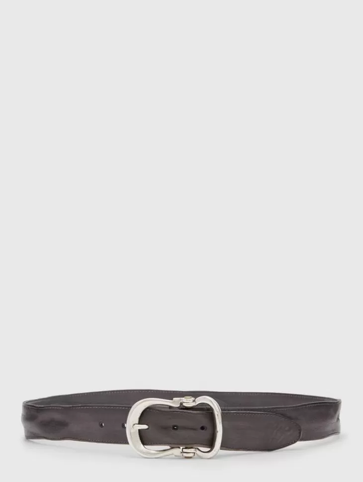 Belts | Leather Belts>John Varvatos FIBEL ANTIQUE NICKLE FINISH BELT LEAD