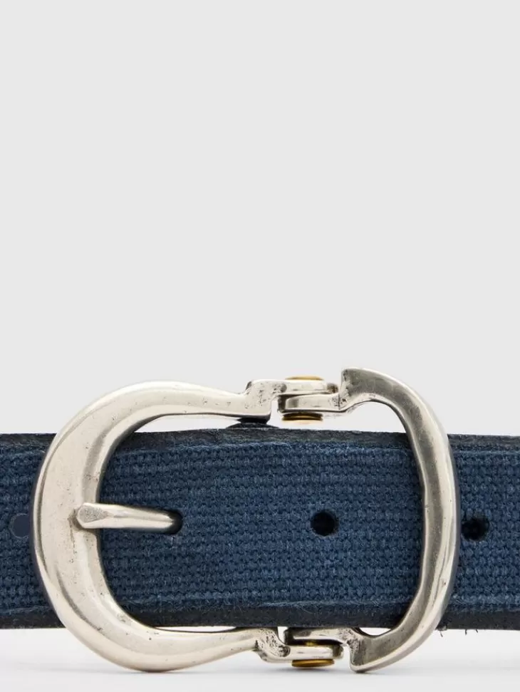 Belts | Leather Belts>John Varvatos FILMORE BELT HAZYBLUE